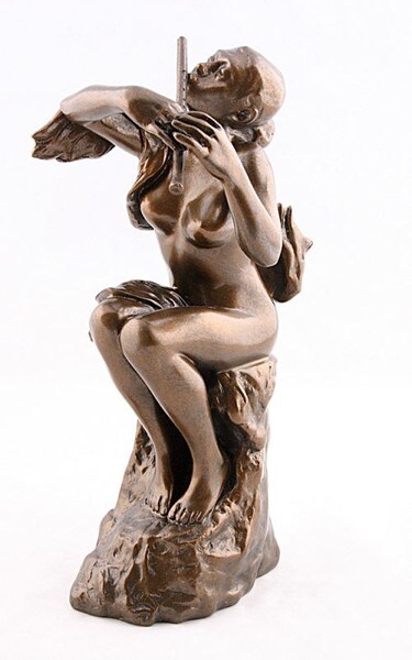 La Joueuse de Flute Reprodution Art Work Statue Flutist by Camile Claude